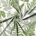 thumbnail image 5 of Tropical Plants Shower Curtain, Vintage Sage Green Tropical Plants Leaves Beige Bathroom Curtain Waterproof Fabric Machine Washable with Hooks, 72" Wx84 L, 5 of 6