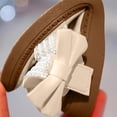 Crunowin Girls' Spring Summer Sandals Sweet Bow Pearl Rhinestone Solid ...