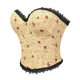 thumbnail image 4 of Bodysuit Encaje Y Impresión Floral Patchwork con Forma de Cierre para el Uso Casual de las Mujeres, 4 of 8