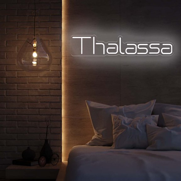 UPONRAY Single Line Custom Neon Signs, Customizable USB-Powered & Dimmable LED Neon Light, Stylish Wall Decor for Bedroom, Home, Lover, Friend, Cool White, 5 inch