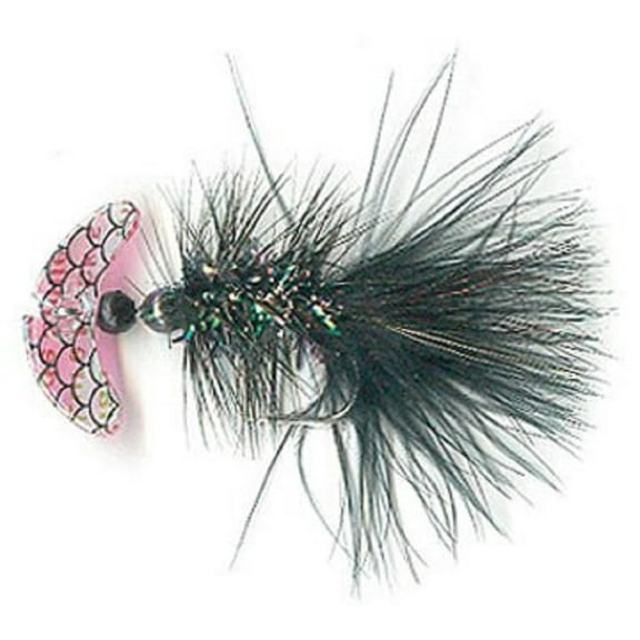 Mack's Lure Smile Blade Fly, Pink Sparkle