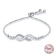 thumbnail image 1 of Bracelet Silver 925 Original Snake Chain 17-20 Evil Eye Heart Star Zircon for Charms Beads Pendant Birthday Jewelry Making Gifts, 1 of 5
