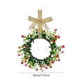 thumbnail image 2 of Uuiauoio Wreath Decorations Kitchen Mini Cabinet Wreaths with Plaid Bow Artificial Hanging Garland Farmhouse for Holiday Front Door Porch Wall Window Decor, 2 of 6