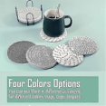 thumbnail image 2 of 2025 8 Pcs Drink Coasters with Holder, 4 Colors Absorbent Coasters, 2 of 5