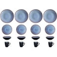 thumbnail image 3 of Stoneware Dinner Set Reactive Glaze (16pc Set, Grey), 3 of 7