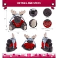 thumbnail image 2 of DolliBu I LOVE YOU Grey Moose Plush with Clothes - Cute Stuffed Animal with Red Shirt For Valentine, Anniversary, Romantic Date, Boyfriend, or Girlfriend Gift - 15 Inches, 2 of 6