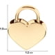 thumbnail image 3 of Mini cerradura con llave para joyero, caja de almacenamiento, libro diario, candado pequeño de Metal en forma de corazón, paquete de 2, dorado, 3 of 5