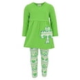 thumbnail image 5 of Unique Baby Girls St Patrick's Day Repeating Clovers Legging Set (2T/XS, Green), 5 of 5