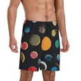 thumbnail image 2 of Sikiie Planets And Their Moons Mens Pajama Shorts, Lounge Pant, Men's shorts，Sleep Pj Shorts for Men-Large, 2 of 6