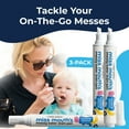 thumbnail image 4 of Miss Mouth's Messy Eater Stain Treater Pens for Baby & Kids, 3 Pack, Newborn & Baby Essentials, Stain Remover for Food, Grease, Coffee & More, Gentle on Laundry, Fabric & Underwear, 4 of 11