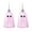 Light Pink-2 Pcs, variant on yulier Halloween Ghost Hanging Ornaments Cute Ghost Decorations Halloween Tree Decorations Plastic Decorative Mini Ghost Pendants for Christmas Tree, 1/2/4/6 Pcs