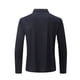 thumbnail image 5 of Blusa y camisa de manga larga con cuello vuelto para hombre, informal, de manga larga, con cremallera y solapa a rayas, blusa de manga larga con cuello vuelto, blusa de poliéster para hombre, 5 of 9