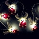 thumbnail image 3 of Cadena de luces LED de tela navideña con forma de muñeco de nieve de peluche para decoración de fiestas navideñas y árboles de Navidad, 3 of 5