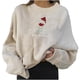 thumbnail image 1 of Sudaderas Recortadas de Navidad Para Mujer Moda Casual Manga Larga Impreso Ladies Tops Odeerbi  ODB209099, 1 of 8