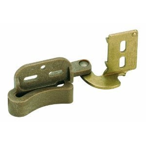 Brass Surface Self Closing Hinge - Amerock BP2606-BB Marathon Knife Hinge # 6 Self Closing Burnished Brass - 2-Pair Pack