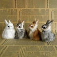 thumbnail image 4 of New Simulation Brown Fox Furs Squatting Fox Model Animals World With Static Action Figures Ornament Plush Toys Gift For Kid, 4 of 5