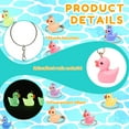 thumbnail image 3 of 100Pcs Luminous Mini Duck Keychains 3D Cute Glow in the Dark Duck Resin Keychains Small Ducky Pendant Accessories for Party Favors, 3 of 11