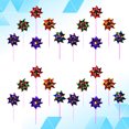 thumbnail image 4 of KAKOWELY 100Pcs Multicolored Windmill Kindergarten Plastic Windmill Props Cartoon Rural Windmills Decor Outdoor Area Windmill Decoration (Mixed Color),14.17X"X5.91"X1.18", 4 of 5