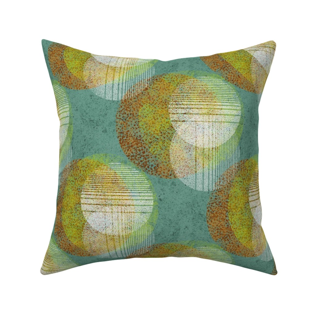 Abstract Mid Century Modern Throw Pillow Cover w Optional Insert by Roostery