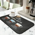 thumbnail image 2 of Coffee Mat 19.5x12in Coffee Bar Mat with Rubber Backed, Hide Stains Coffee Maker Mat for Countertops,diatom mud , Coffee Bar Accessories, Absorbent Coffee Drying Mat, 2 of 7
