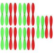 HobbyFlip 55mm Green Red Propeller Blades Props 5x Compatible with HobbyKing Mini X6 Micro