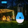thumbnail image 2 of Uxcell Tent Lantern, 2 Pack Camping Light LED Camping Lantern, 4.72" x 2.05", Blue, 2 of 5