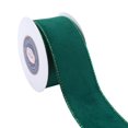 thumbnail image 3 of Cinta decorativa con alambre de terciopelo verde VATIN de 2.5 pulgadas, 10 yardas, 3 of 7