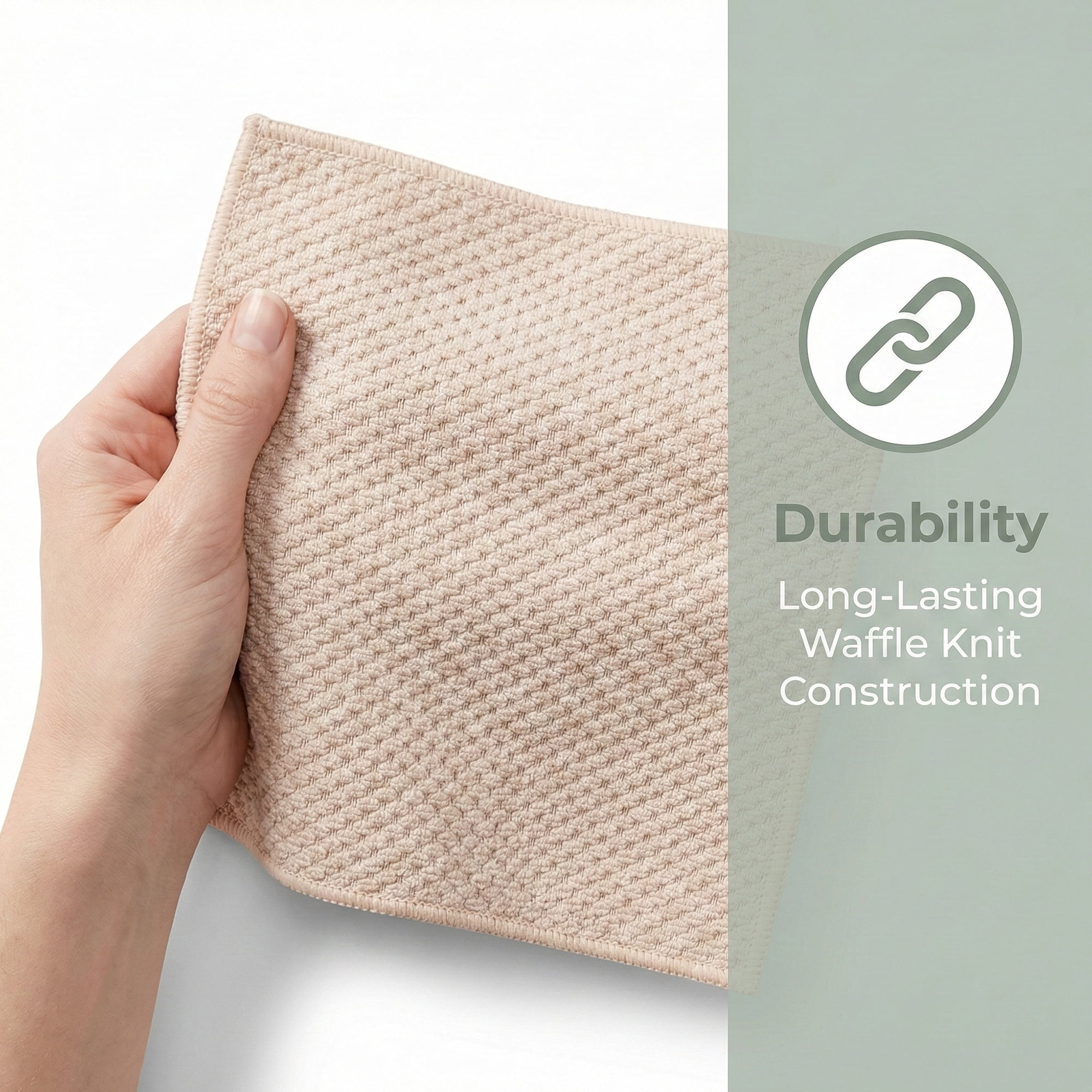Unique Bargains Microfiber Dish Cloth for Washing Dishes Rags Khaki/Dark Gray 12" x 12"