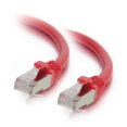 thumbnail image 1 of 10 Pi Cat6 Câble de Raccordement Réseau Ethernet Blindé Sans Accroc&44; Rouge, 1 of 1