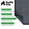 thumbnail image 3 of GORILLA GRIP Door Mat, Waterproof, Traffic Guard Commercial Office Doormat, 35x23, Gray, 3 of 10