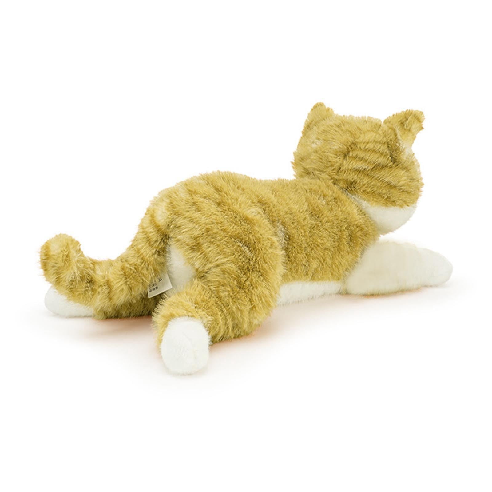 SPOORYYO Adorable Simulated Cats Plush Toy - Weighted, Soft & Realistic for Kids, Teens & Adults