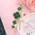 thumbnail image 2 of Reloj Impermeable De Cuarzo Con Pulsera De Joyería Verde, 2 of 6
