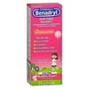 Benadryl Children's Dye-Free Allergy Liquid Bubble Gum Flavored - 4 oz, Pack of 6