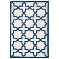 thumbnail image 2 of Safavieh Cambridge 4' X 6' Hand Tufted Wool Rug in Ivory and Navy, 2 of 2