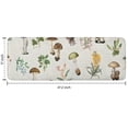 thumbnail image 7 of Brown Mushroom Flower Light Pattern Kitchen Rug Mat,Kitchen Runner Rugs Non Skid Washable,Decorative Kitchen Floor Mats for Kitchen,Sink,Laundry,17"x47.2", 7 of 7