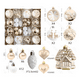 thumbnail image 2 of 44pzas Esferas Navideñas De Plastico Decoración Arbol Navida Xtellar blanco, 2 of 4