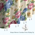 thumbnail image 6 of Pioneer Flower Floral Print Pattern Shower Curtain 84"x72" ,Bathroom Decorative Shower Curtains Set with 12 Hooks,Modern Waterproof Washable Shower Curtain, 6 of 6