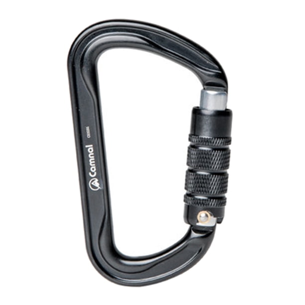 Mosquetón de escalada Sunnimix de aluminio 30KN bloqueo automático