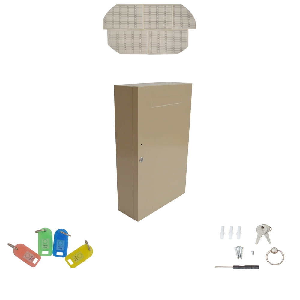 INTSUPERMAI Key Storage Cabinet Lock Box for 240 Keys Wall Mounted Steel Key Lock Safe Box