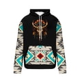 thumbnail image 4 of Aloohaidyvio Men's Cowboy Hoodie Sweatshirt Vintage Western Jacket for Men Casual Long Sleeve Drawstring Pullover with Pocket, 4 of 5