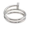thumbnail image 3 of Pre-Owned Cartier Juste Uncre Diamond Ring, 18K White Gold with Diamonds, Women's, Silver,..., 3 of 8