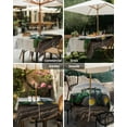thumbnail image 5 of Farm Tractor Square Outdoor Tablecloth, Waterproof Table Cloth Cover with Umbrella Hole and Zipper, Green Truck Country Rustic Field Harvester Table Protector for Patio Party Picnic 54"x54", 5 of 6