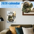 thumbnail image 6 of Animal Calendar 2026 - Funny Sloth Skiing Monthly Planner,Cute 12 Month Wall Calendar,Humor Art Design with Large Writing Space,Year Organizer for Home Office Dorm Bedroom 8.2x11", 6 of 6