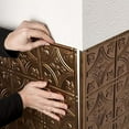 thumbnail image 4 of FASÄDE 47 in. Decorative Vinyl Outside Corner Trim Antique Bronze (5 Pack), 4 of 8