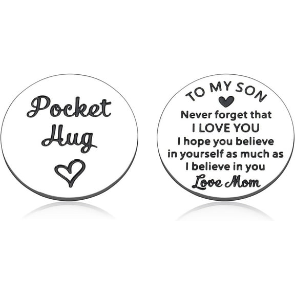 Easter Basket Essentials for Adult Sons Gifts Graduation Gifts for College Boys Sons Gifts from Mom Pocket Hugs Tokens for Teen Boys Gifts from Mom, Sons Birthday Gifts, Gifts for Adult Sons Easter