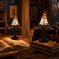 thumbnail image 2 of Halloween Decoration Witch Hat Light, Resin Stained Witch Hat LED Lamp, Vintage Gothic Halloween Witch Hat Desk Lamp for Indoor Home Office Party Decor, 2 of 6