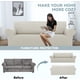 thumbnail image 2 of Nvzi Stretch Loveseat Sofa Slipcovers 1 Piece Couch Covers for Sofa Furniture Protector Full Sofa Covers with Elastic Bottom for Kids and Dog (Medium,White), 2 of 4