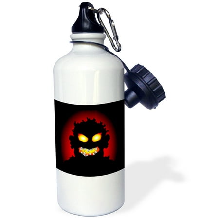 

3dRose ZOMBIE halloween 1 on black with gradient Sports Water Bottle 21oz