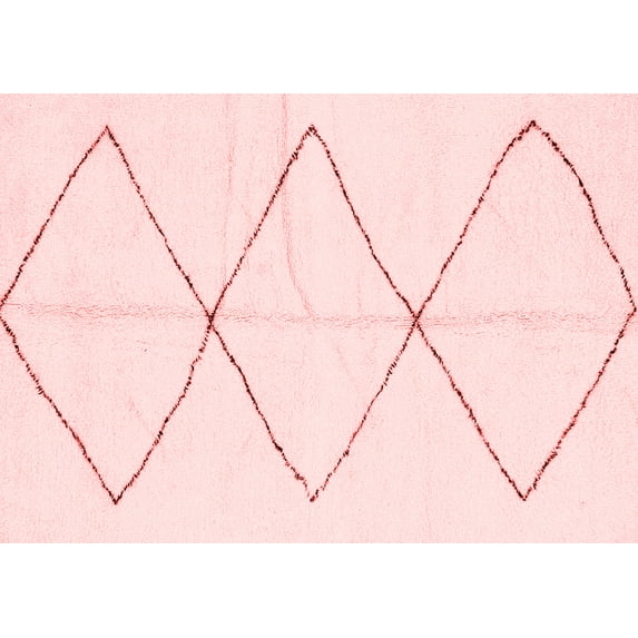 Ahgly Company Machine Washable Indoor Rectangle Solid Red Modern Area Rugs, 2' x 3'