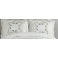thumbnail image 3 of Modern Heirloom Heather White/Blue Floral Embroidered Pillow Sham, Standard, All Ages, 3 of 5